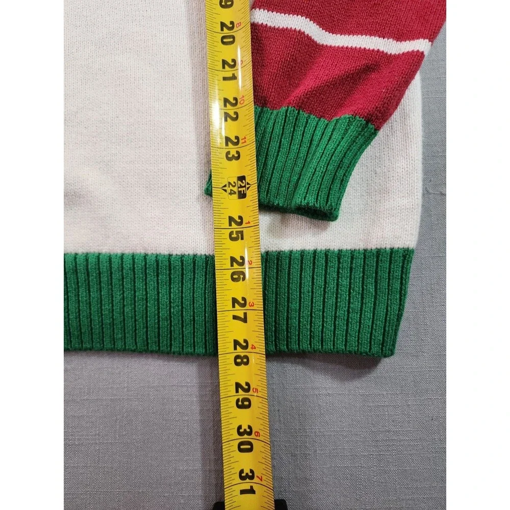 Ugly Christmas Sweater Co. Elf Legs Graphic Knit Christmas Sweater | Red M